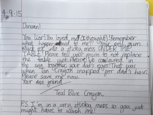 Teal Blue Crayon